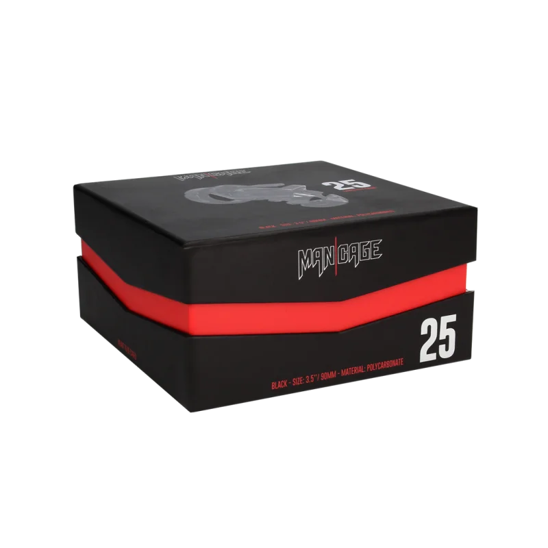 Model 25 - Κλουβί Πέους - Μαύρο - 9 Cm product.details.thumbnail 1