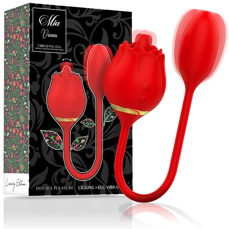 Vienna Double Pleasure - Διεγέρτης Κλειτορίδας Licking με Δονούμενο Αυγό