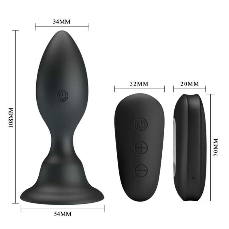 Vibrating Anal Plug With Remote Control - 10 Cm product.details.thumbnail 4