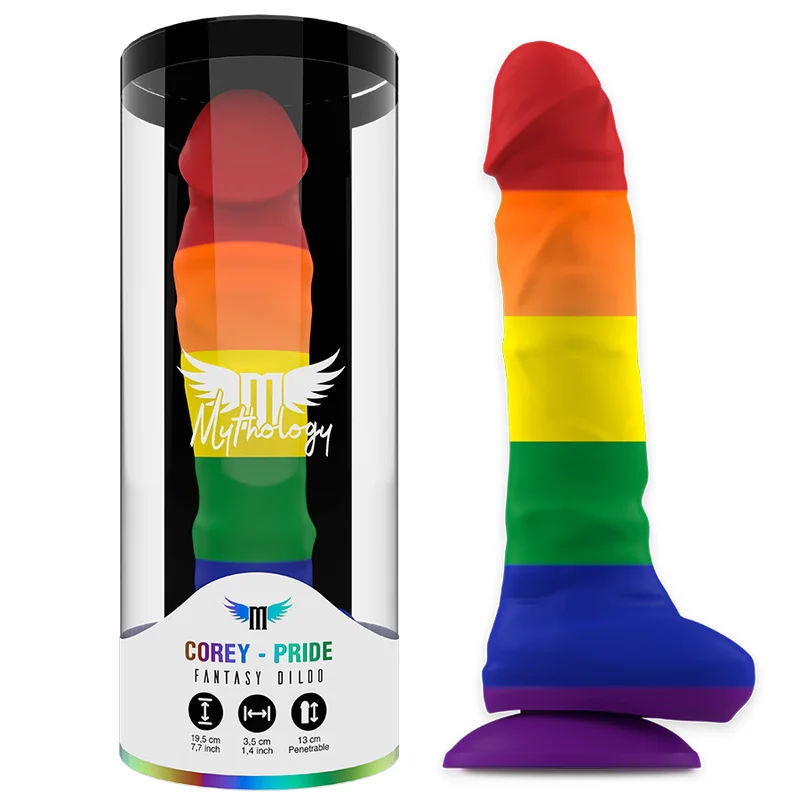 Corey Pride - Dildo με Fantasy Σχέδιο με Βεντούζα - 19 Cm