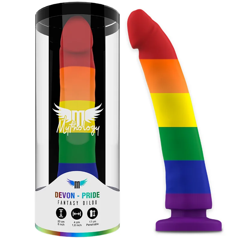 Devon Pride - Dildo με Fantasy Σχέδιο με Βεντούζα - 20 Cm