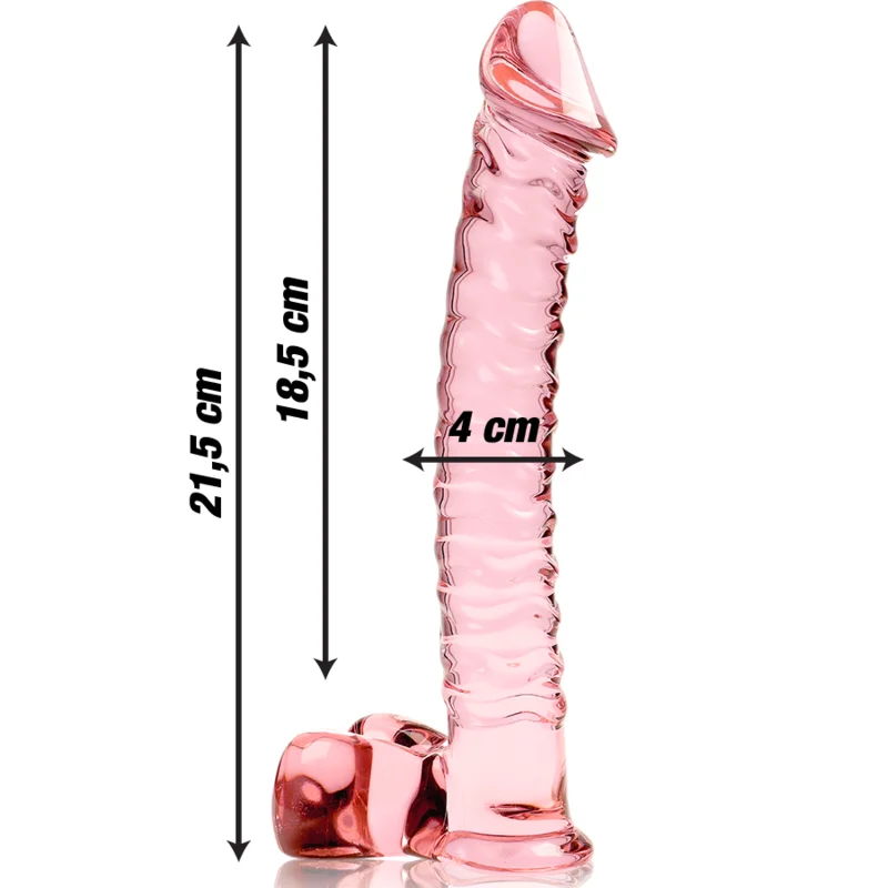 Model 23 - Glass Dildo - 22 Cm - Pink product.details.thumbnail 2
