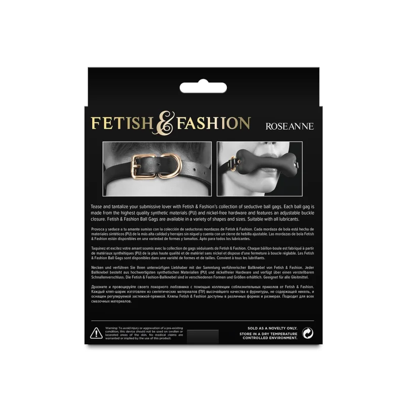 Fetish & Fashion – Roseanne – Φίμωτρο Μπάλας – Μαύρο product.details.thumbnail 1