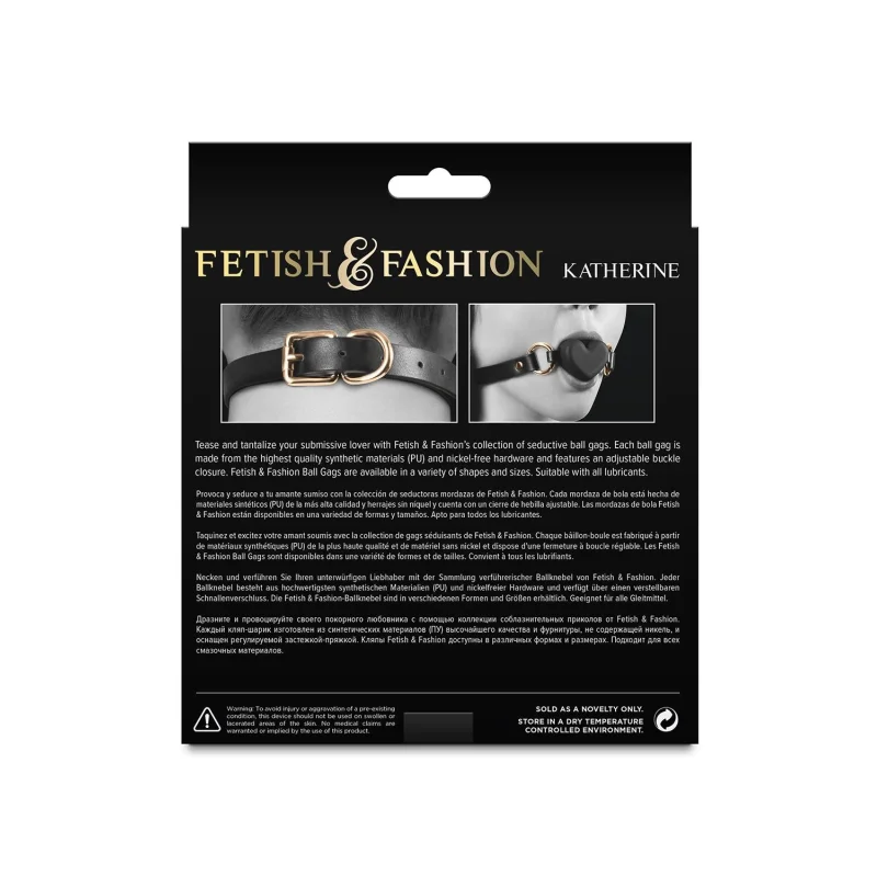 Fetish & Fashion – Katherine – Ball Gag – Black product.details.thumbnail 1