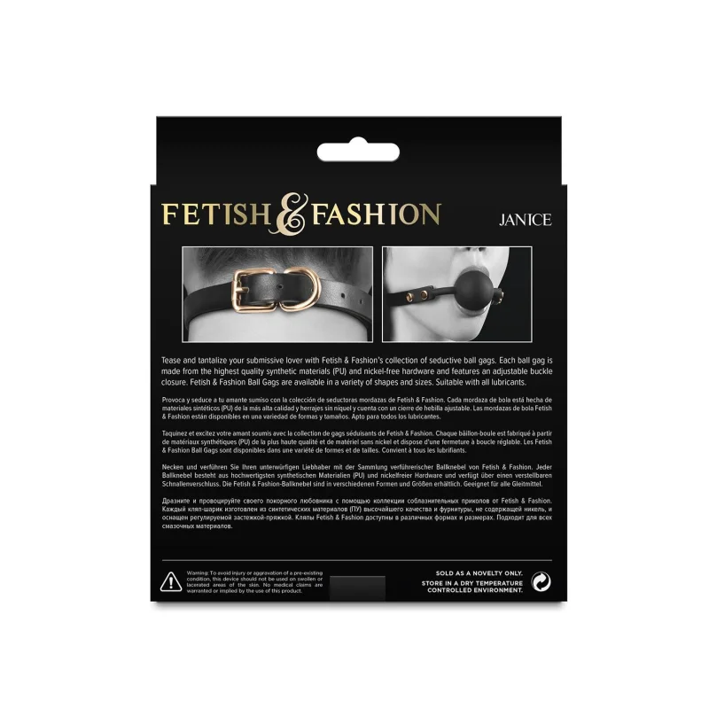 Fetish & Fashion – Janice – Ball Gag – Black product.details.thumbnail 1