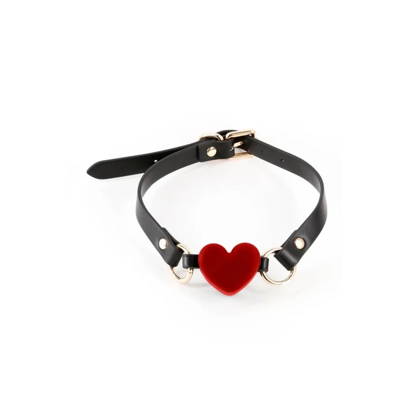 Fetish & Fashion – Katherine – Φίμωτρο Μπάλας Καρδιά – Μαύρο - Ns Novelties Kink Lab