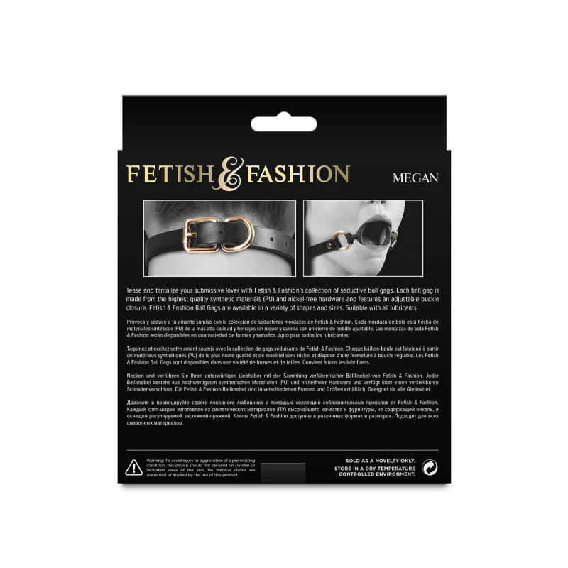 Fetish & Fashion – Megan – Φίμωτρο Δακτυλίου – Μαύρο product.details.thumbnail 1