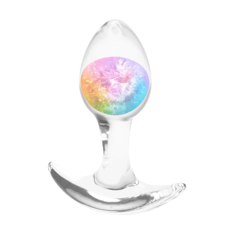 Cosmic Glams - Plug Small - Liquid Silicone Anal Plug With Glass Marble