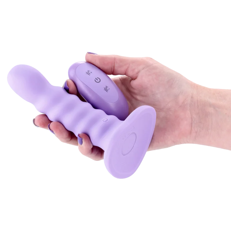 Colours Ribbed - Vibrating Dildo - 15 Cm - Purple product.details.thumbnail 1