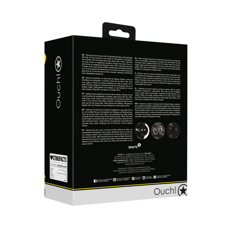 Μάσκα Blindfold με Φίμωτρο Μπάλας product.details.thumbnail 2