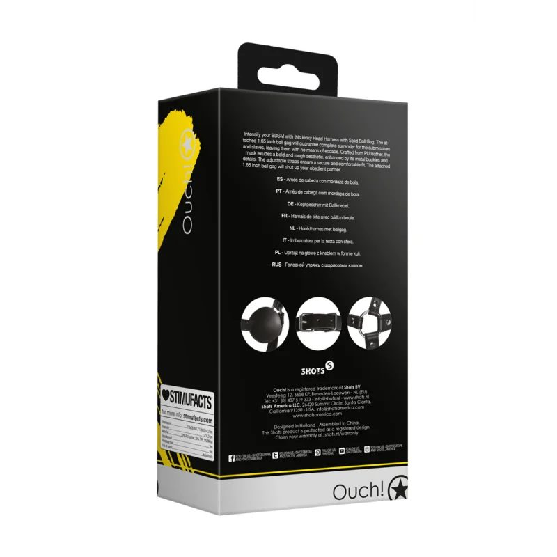 Head Harness με Φίμωτρο Μπάλας product.details.thumbnail 2