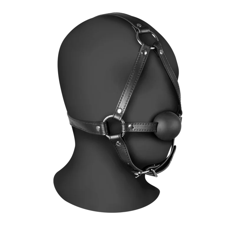 Head Harness με Φίμωτρο Μπάλας - Ouch! By Shots Kink Lab