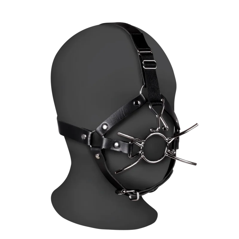 Head Harness με Spider Gag και Γάντζους Μύτης - Ouch! By Shots Kink Lab
