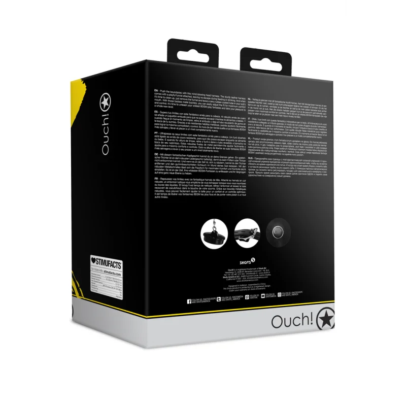 Head Harness με Open Mouth Φίμωτρο και Χωνί product.details.thumbnail 2