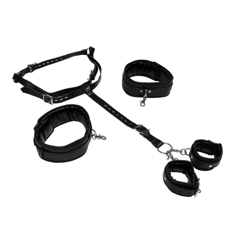 Body Harness With Thigh And Hand Cuffs - S/xl product.details.thumbnail 3