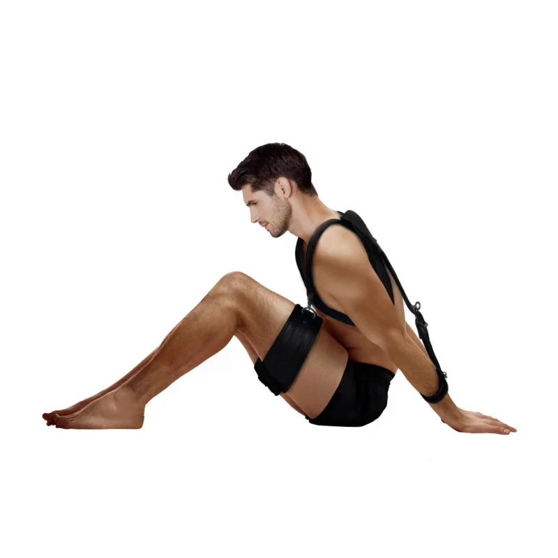 Body Harness With Thigh And Hand Cuffs - S/xl product.details.thumbnail 4