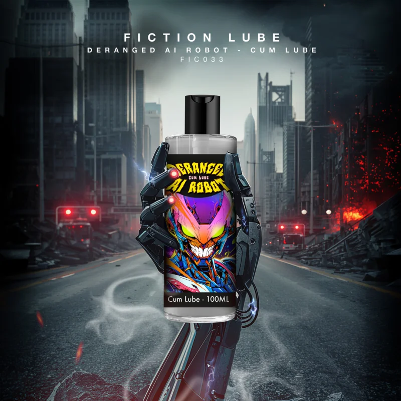Deranged Ai Robot Cum Lube - Ασημί Λιπαντικό Νερού - 100 Ml