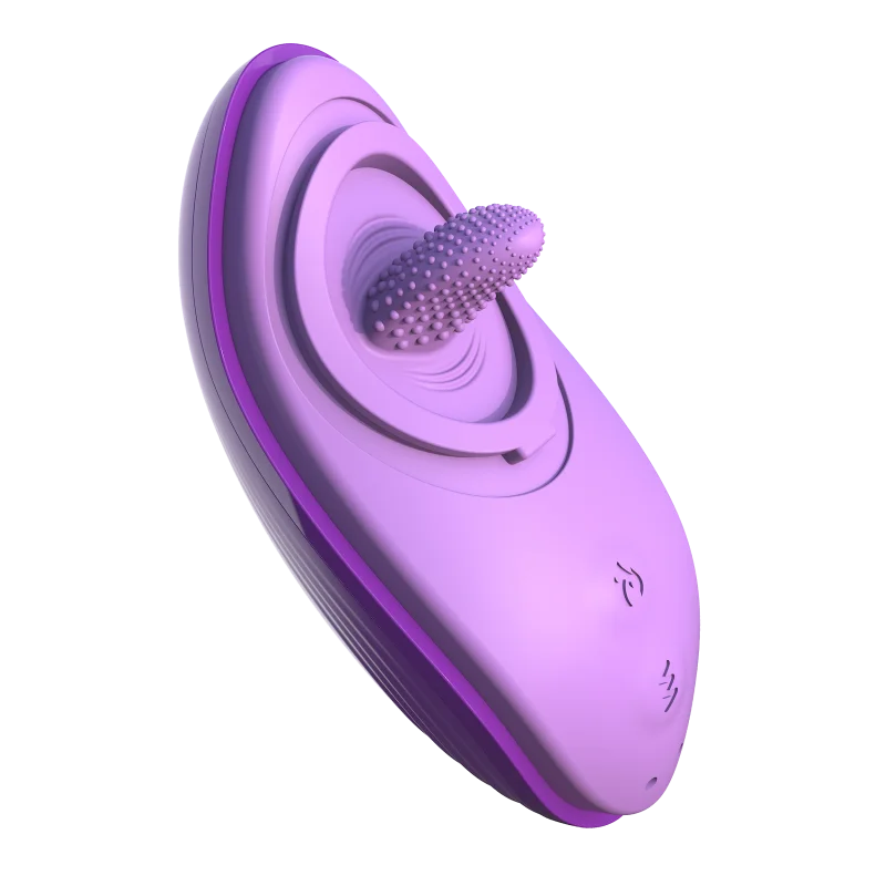Her Silicone Fun Tongue - Δονούμενος Διεγέρτης Γλώσσας με Θέρμανση - Μοβ product.details.thumbnail 2