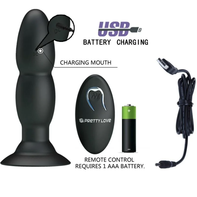 Vibrating & Rotating Anal Plug With Remote Control product.details.thumbnail 4