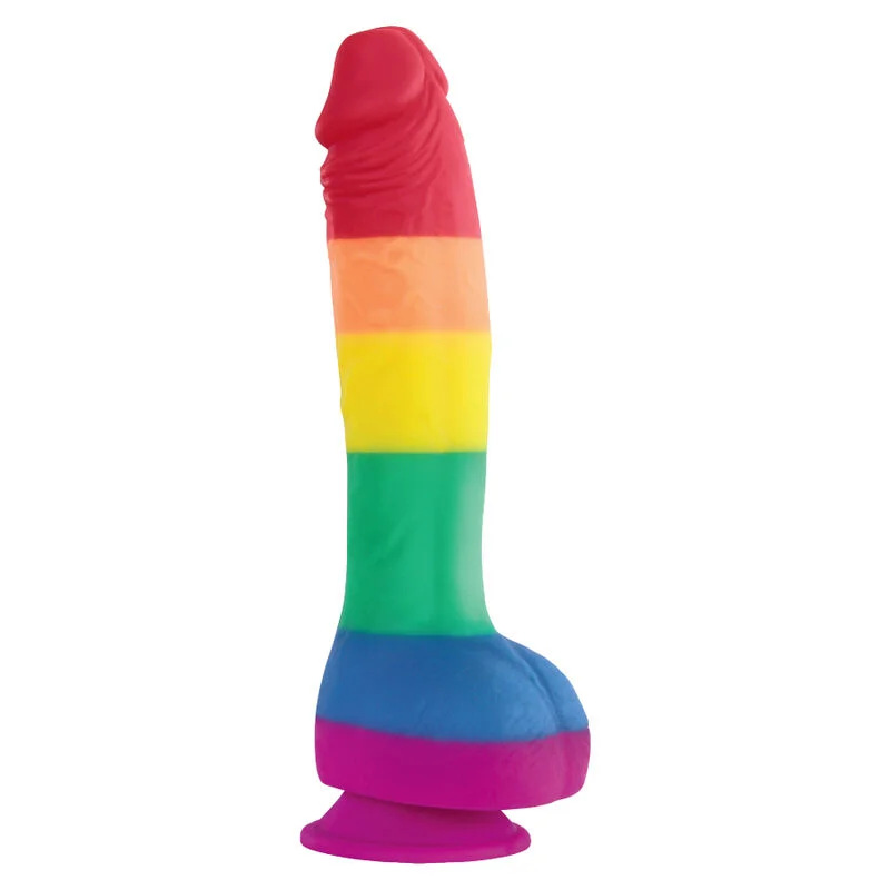 LGBT Flag Dildo Wave - Silicone Dildo - 25 cm - Pride Related Products