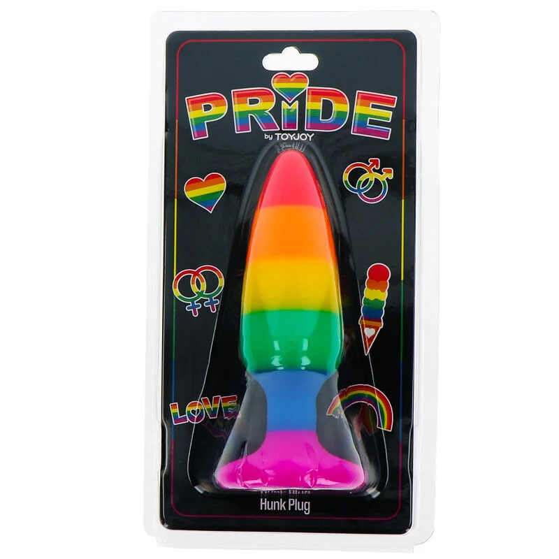 Hunk Plug Lgbt Flag - Πρωκτική Σφήνα Σιλικόνης - 10 Cm product.details.thumbnail 1