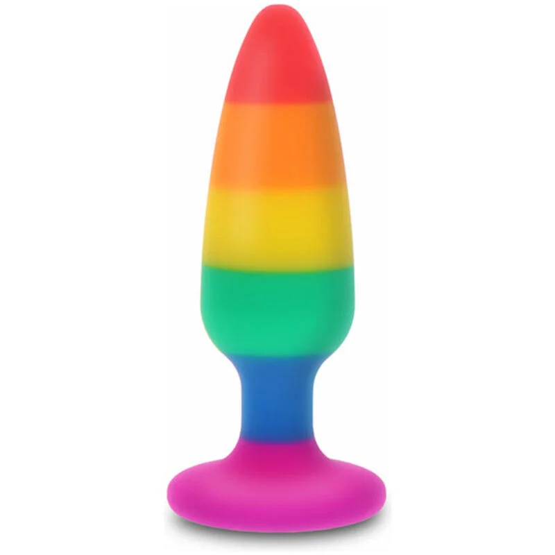 Hunk Plug Lgbt Flag - Πρωκτική Σφήνα Σιλικόνης - 10 Cm - Pride Πρωκτικά Παιχνίδια