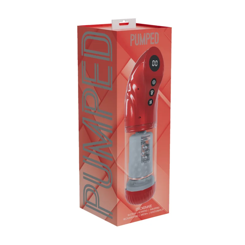 Strokemate - Rechargeable Automatic Masturbator - Red product.details.thumbnail 1