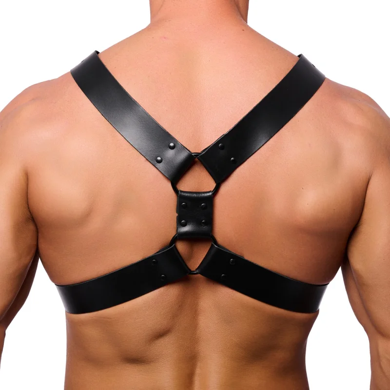 Right - Δερμάτινο Harness - S/m