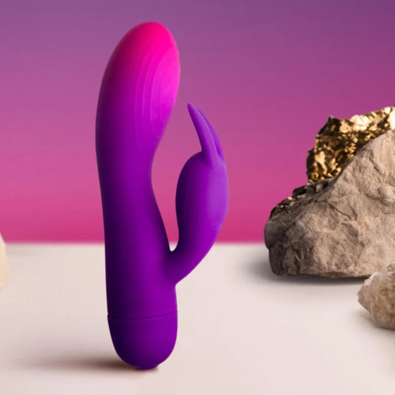 Glo-girl Rabbit - Δονούμενο Rabbit Διπλής Διέγερσης - Μωβ product.details.thumbnail 2