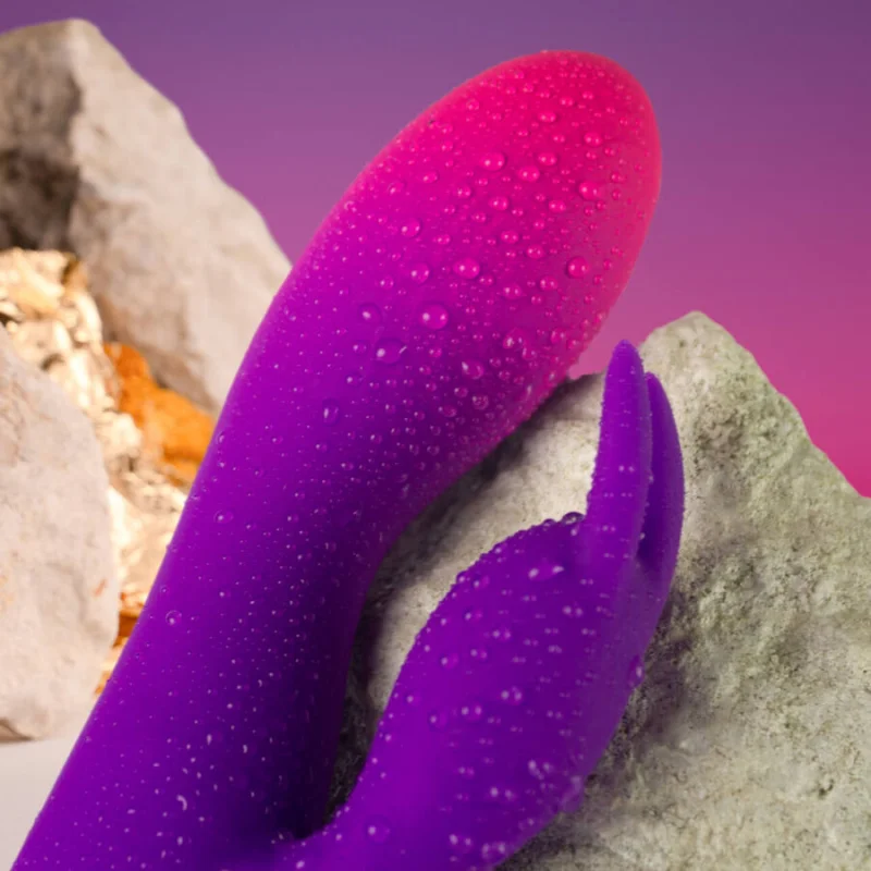 Glo-girl Rabbit - Δονούμενο Rabbit Διπλής Διέγερσης - Μωβ product.details.thumbnail 3
