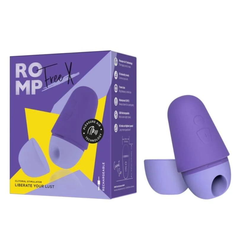 Free X - Clitoral Pressure Wave Stimulator With Protective Cap - Purple