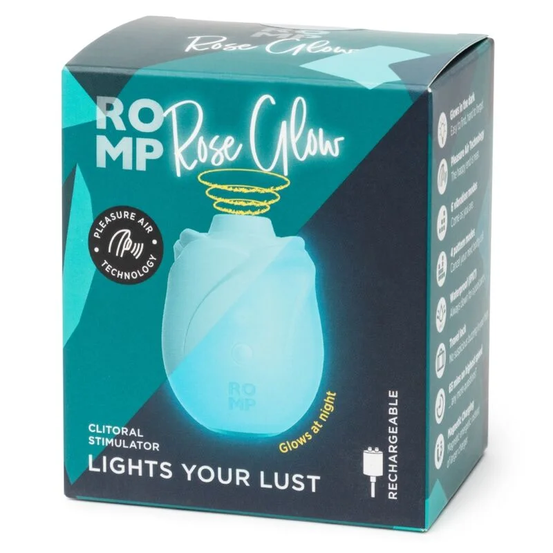 Rose Glow - Clitoral Air Pulse Stimulator With Glow In The Dark Effect