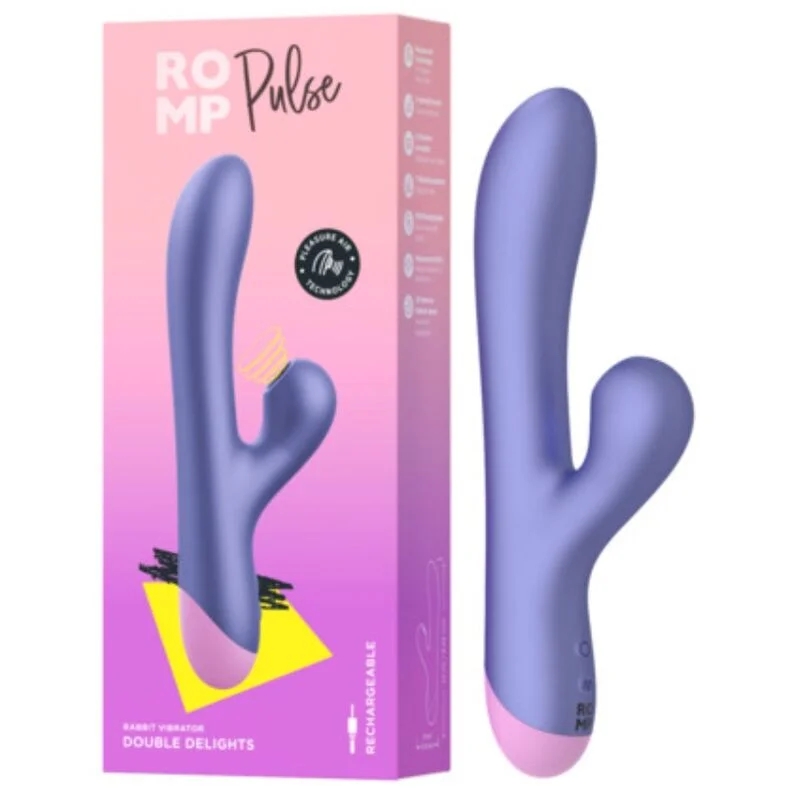 Pulse - Rabbit G-spot Vibrator With Pleasure Air - Blue