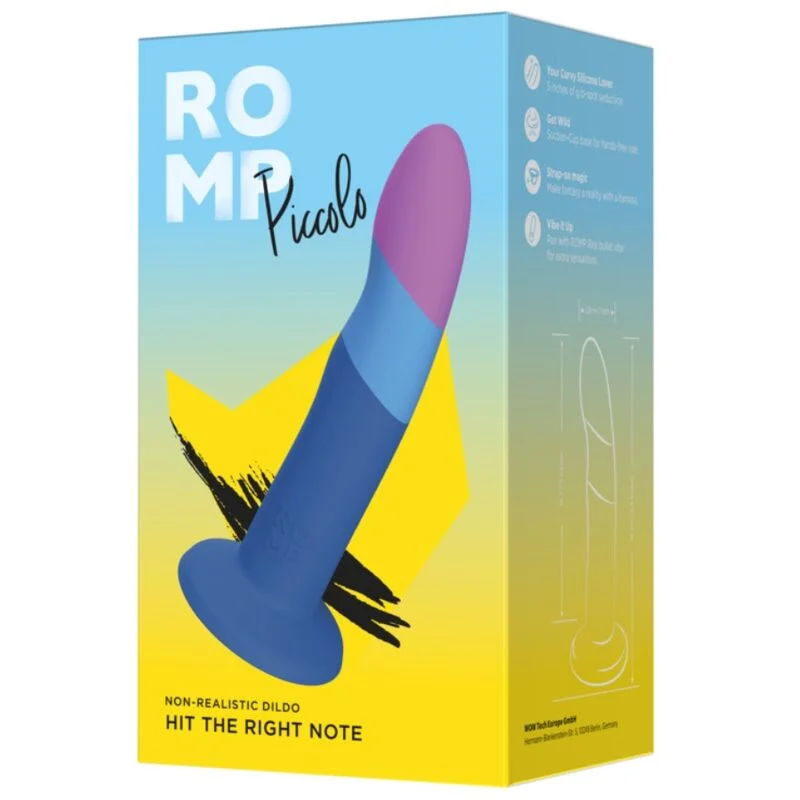 Piccolo - Ομοίωμα Σιλικόνης με Βεντούζα - 14 Cm - Romp Brand - Dildo