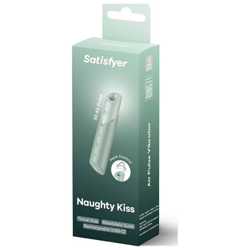 Naughty Kiss Wave - Air Pulse Clitoral Stimulator - Aquamarine