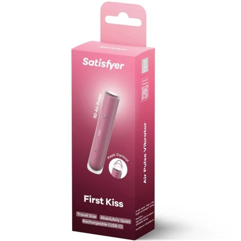 First Kiss Wave - Air Pulse Clitoral Stimulator - Garnet product.details.thumbnail 1