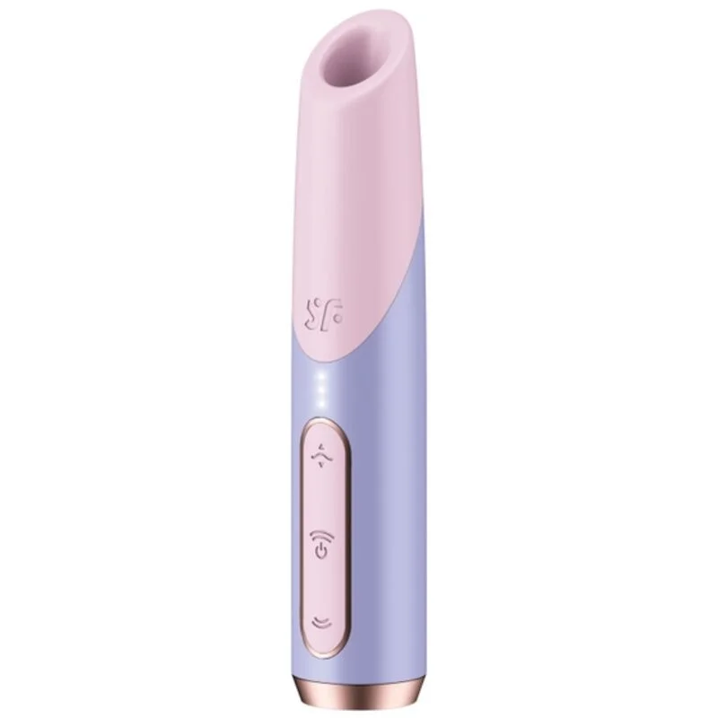 Bold Kiss Wave - Air Pulse Clitoral Stimulator - Pink / Violet