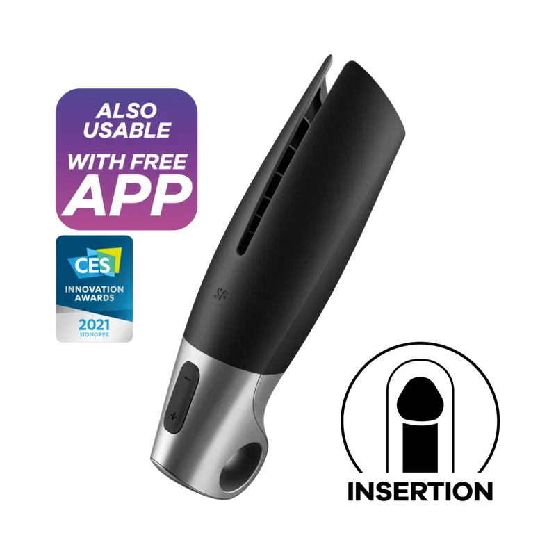 Power Masturbator - Ανδρικό Αυνανιστήρι με Δόνηση & App
