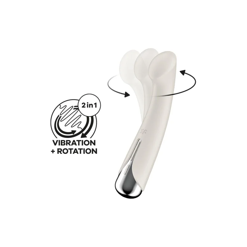 Spinning G-spot Vibrator 1 Beige - Rotating & Vibrating Pleasure product.details.thumbnail 1