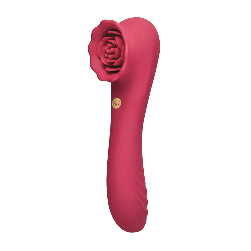 Rosegasm Rose Quake - Dual Ended Tapping Vibe - Pink