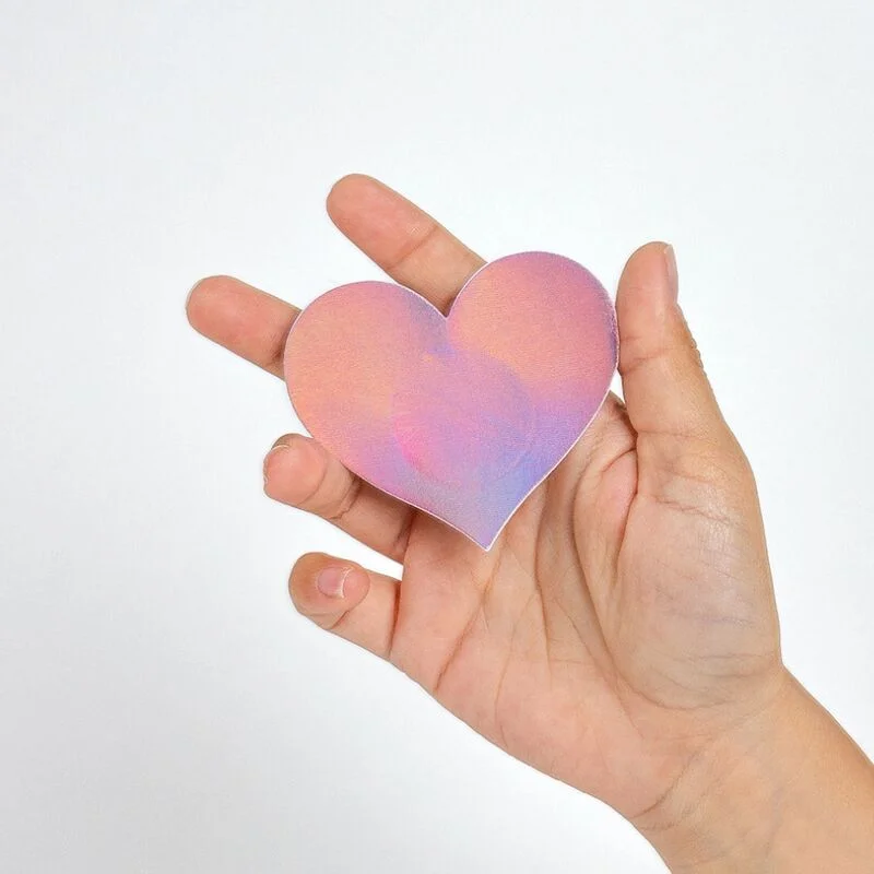 Wow Boobs Heart Nipple Covers - Holographic - 2 Ζευγάρια product.details.thumbnail 3