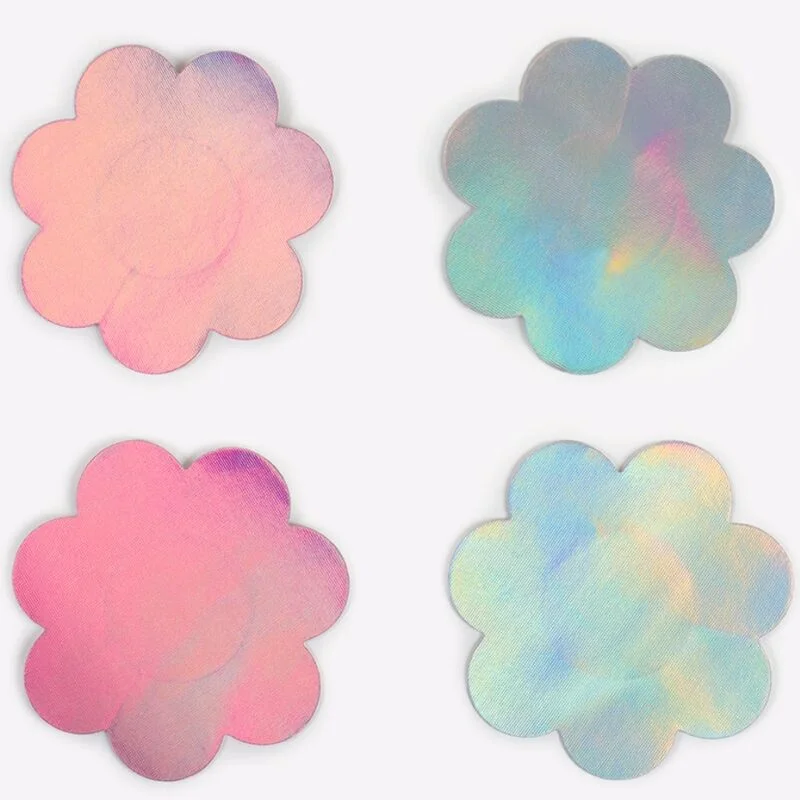 Wow Boobs! Flower Nipple Covers - Holographic - 2 Ζευγάρια