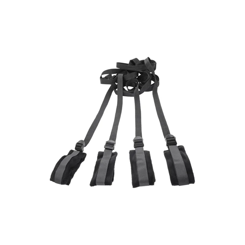 Bed Bondage Restraint Kit - Adjustable Straps & Soft Cuffs product.details.thumbnail 1