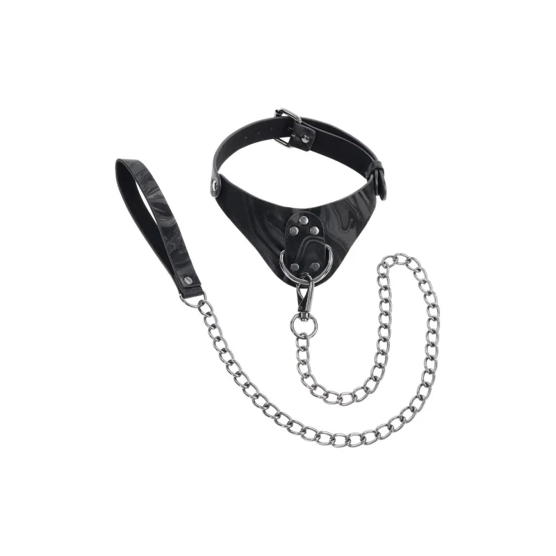 Velvet Noir Collar & Leash - Elegant Restraint For Intimate Exploration product.details.thumbnail 2