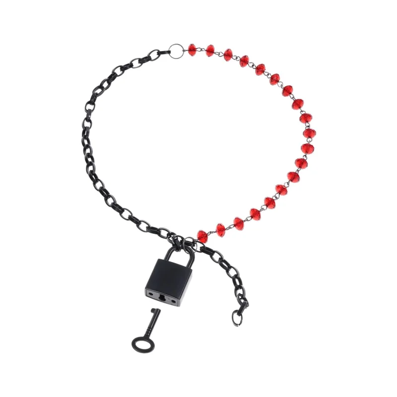 Ex's & Oh's - Crystal Day Collar - Red Crystal Day Collar With Lock product.details.thumbnail 1