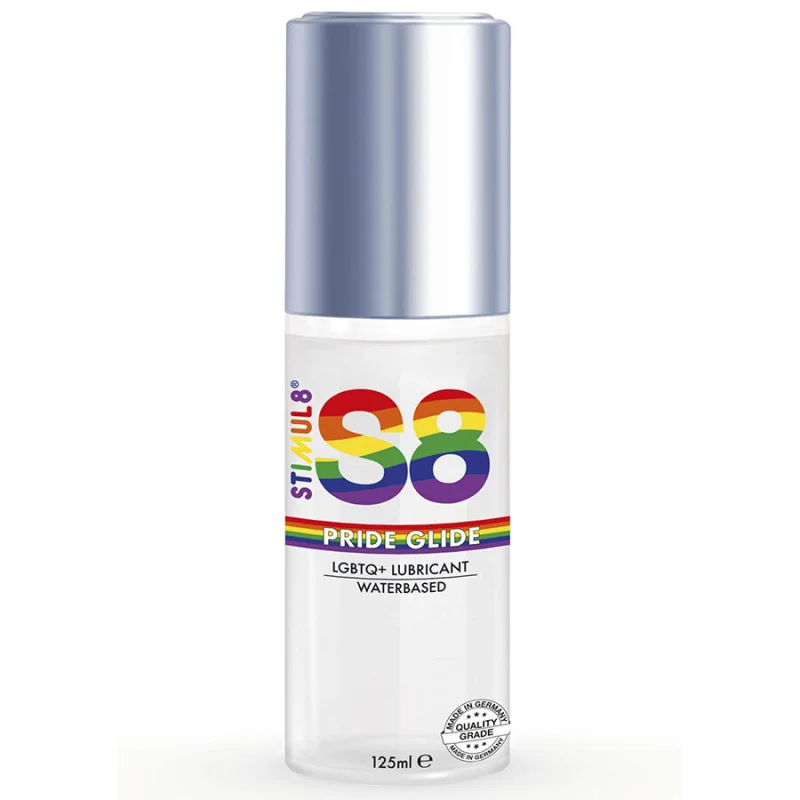 S8 Glide Pride - Λιπαντικό με Βάση το Νερό - 125 Ml - Stimul8 Λιπαντικά
