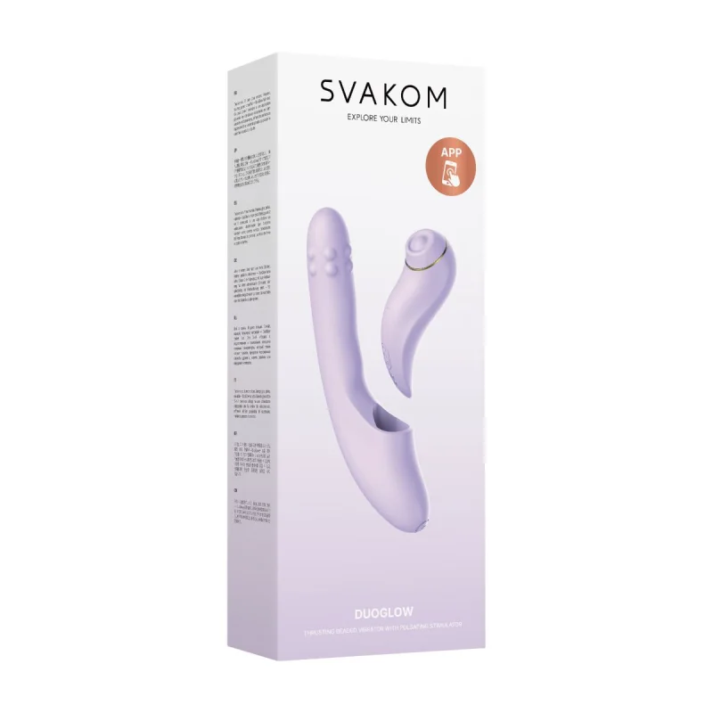 Duoglow - App Controlled Vibrator - 2-in-1 Thrusting Vibrator With Detachable Stimulator product.details.thumbnail 4