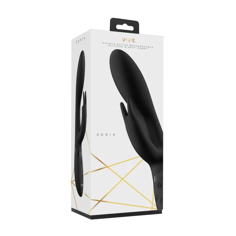 Zosia - Rechargeable G-spot Rabbit Vibrator - Black