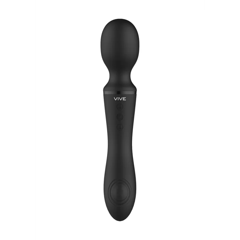 Enora - Rechargeable Double-ended Pulse-wave Wand Vibrator - Black product.details.thumbnail 3
