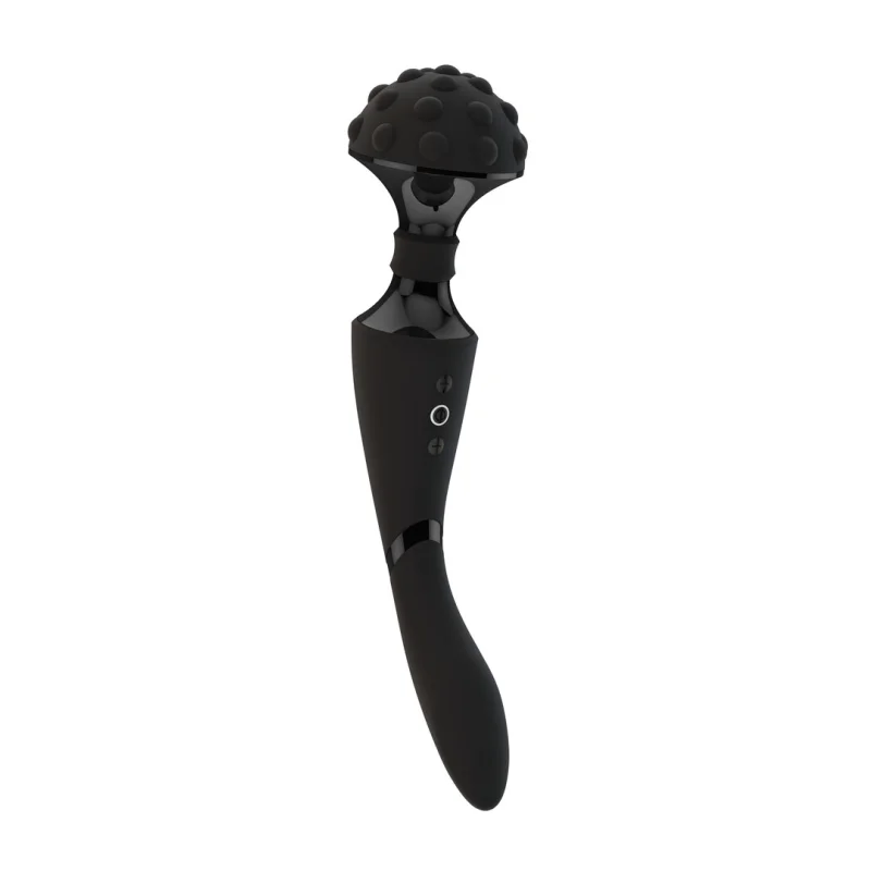 Shiatsu - Rechargeable Dual-stimulation Vibrator With 2 Motors - Black product.details.thumbnail 2